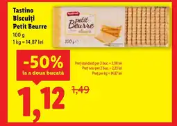 Lidl Tastino Biscuiţi Petit Beurre Ofertă