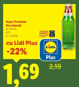 Lidl Argus Premium Bere blondă Ofertă
