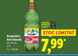 Lidl Bergenbier Bere blondă Ofertă