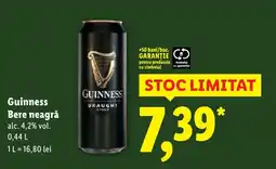 Lidl Guinness Bere neagră Ofertă