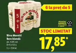 Birra Moretti Bere blondă
