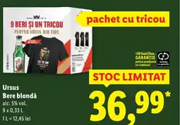 Lidl Ursus Bere blondă Ofertă