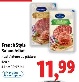 Lidl French Style Salam feliat Ofertă