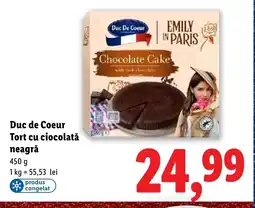 Lidl Duc de Coeur Tort cu ciocolată neagră Ofertă