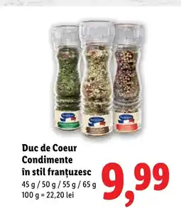 Lidl Duc de Coeur Condimente în stil franţuzesc Ofertă