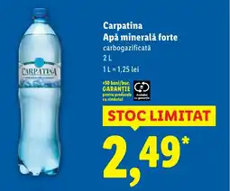 Lidl Carpatina Apă minerală forte Ofertă