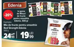 Carrefour Mix de fructe pentru smoothie Red Strength Edenia Ofertă