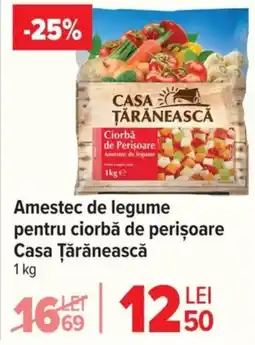 Carrefour Amestec de legume pentru ciorbă de perișoare Casa Țărănească Ofertă