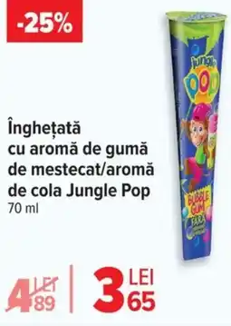 Carrefour Îngheţată cu aromă de gumă de mestecat/aromă de cola Jungle Pop Ofertă