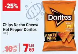 Carrefour Chips Nacho Chees/ Hot Pepper Doritos Ofertă