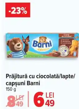 Carrefour Prăjitură cu ciocolată/lapte/ capsuni Barni Ofertă