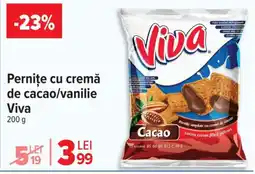 Carrefour Perniţe cu cremă de cacao/vanilie Viva Ofertă