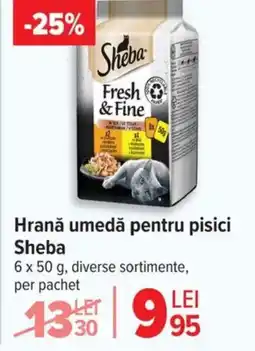 Carrefour Hrană umedă pentru pisici Sheba Ofertă