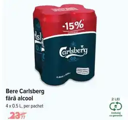 Carrefour Bere Carlsberg fără alcool Ofertă