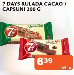 Unicarm 7 days rulada cacao/ capsuni Ofertă