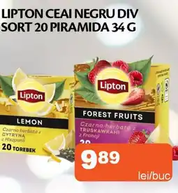 Unicarm Lipton ceai negru div sort 20 piramida Ofertă
