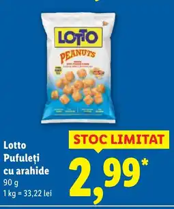 Lidl Lotto Pufuleţi cu arahide Ofertă