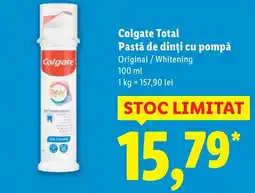 Lidl COLGATE Total Pastă de dinți cu pompă Ofertă