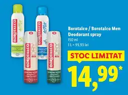 Lidl BOROTALCO / BOROTALCO Men Deodorant spray Ofertă