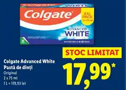 Lidl COLGATE Advanced White Pastă de dinți Ofertă