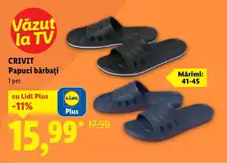 Lidl CRIVIT Papuci bărbaţi Ofertă