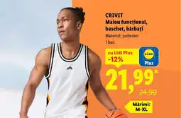 Lidl CRIVIT Maiou funcțional, baschet, bărbați Ofertă