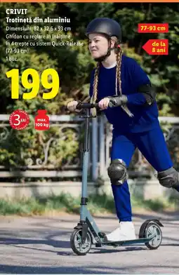 Lidl CRIVIT Trotinetă din aluminiu Ofertă