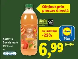 Lidl Solevita Suc de mere Ofertă