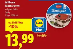 Lidl Milbona Mascarpone Ofertă