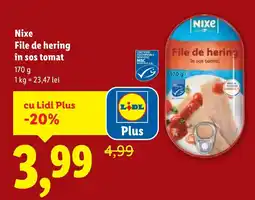 Lidl NIXE File de hering in sos tomat Ofertă