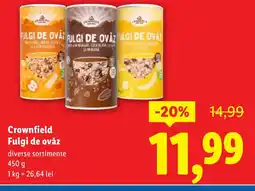 Lidl Crownfield Fulgi de ovăz Ofertă