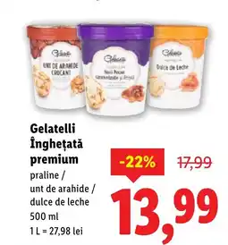 Lidl Gelatelli Îngheţată premium Ofertă