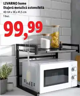 Lidl LIVARNO home Etajeră metalică extensibilă Ofertă
