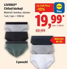 Lidl LIVERGY Chiloţi bărbați Ofertă
