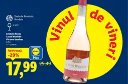 Lidl Cramele Recaş Castel Huniade Vin rose demisec Ofertă