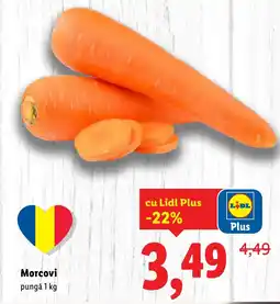 Lidl Morcovi pungă Ofertă