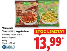 Lidl Vemondo Specialități vegetariene Ofertă
