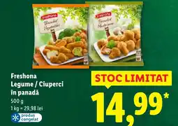 Lidl Freshona Breaded Vegetables în panadǎ Ofertă