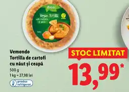 Lidl Vemondo Tortilla de cartofi cu năut și ceapă Ofertă