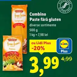 Lidl Combino Paste fără gluten Ofertă