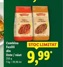 Lidl Combino Fusilli din linte / năut Ofertă