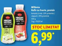 Lidl Milbona Kefir cu fructe, proteic Ofertă
