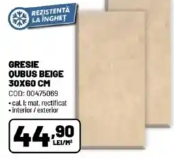 Ambient Gresie qubus beige Ofertă