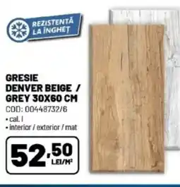 Ambient Gresie denver beige / grey Ofertă
