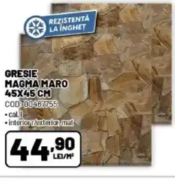 Ambient Gresie magma maro Ofertă