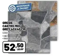 Ambient Gresie castro mix/ grey Ofertă
