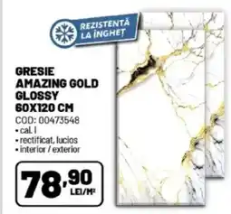 Ambient Gresie amazing gold glossy Ofertă