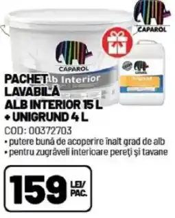 Ambient Pachetu lavabila alb interior 15 l + unigrund 4l Ofertă