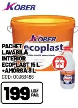 Ambient Pachet lavabila interior ecoplast 15 l +amorsa3l Ofertă