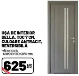 Ambient Uşa de interior della, toc, culoare antracit, reversibilă Ofertă
